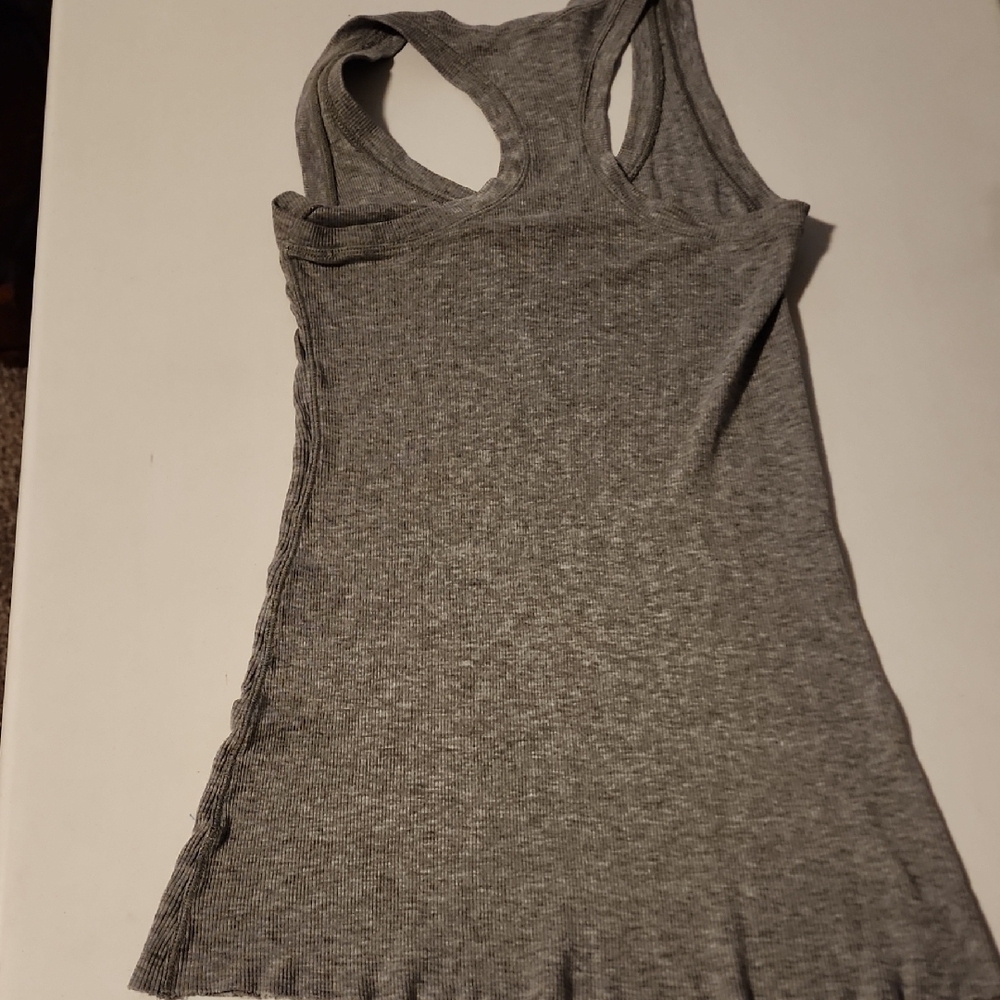BCBGMaxAzria Gray Cut Out Sleeveless Tank Top - Picture 5 of 6